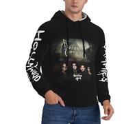 VEGIONES Supergroup Vampires band Men's Classic Hooded Long Sleeve Pullover Hoodie Casual Drawstring Hoody Top with Pocket，4X-Large