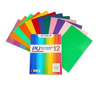 VEGIXO Heat Transfer Vinyl Sheets - Pack of 12 Pcs, 12"x8" Iron on Vinyl for Cricut & Cricut Heat Press, HTV Vinyl is Easy to Cut & Weed, Design Your T-Shirts & Crafts with Vinyl