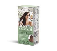 VEGLISS - Brazilian Hair Straightening with Plant-Based Keratin - New Formula At-Home Brazilian Keratin Treatment - Vegan Formula - Smooths, Hydrates & Repairs Hair - Reduces Frizz to 12 Weeks