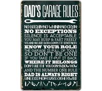 VEGlkj Cabin Rules Metal Tin Sign Wall Decor Cabin Sign for Home RV Farmhouse Cabin Decor Camper Lovers Gifts 8x12 in