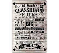 VEGlkj Cabin Rules Metal Tin Sign Wall Decor Cabin Sign for Home RV Farmhouse Cabin Decor Camper Lovers Gifts 8x12 in