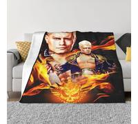VEGlkj Cody Wrestler Rhodes Throw Blanket Beautiful Air Conditioner Blanket Queen Size Blankets for All Seasons Modern Blankets for Chair for Hiking 40"x30"