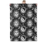 VEGlkj Cosmic Dragon Flannel Blanket 50x60in,Mystical Purple and Bluewith Majestic Animal and Starry Sky,Soft Lightweight Throw for Teens,Gamers,Magic Fans Decor Gifts Blankets