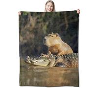VEGlkj Cute Axolotl Flannel Throw Blanket 60x80 Inch,Whimsical Pink Animal in Magical Blankets Soft Cozy Fleece Throws for Nature Lover Bed Sofa Dorm Living Room Home Decor Gifts