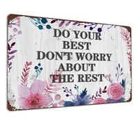 VEGlkj Integrity is Doing The Right Thing When No One is Watching Vintage Metal Tin Sign Retro Home Office Wall Art Plaque 8x12 inch