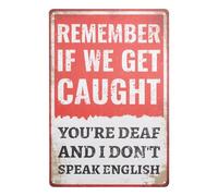VEGlkj Retro Funny Tin Signs Metal Tin Sign If Something Here Offends You Please Let Us Know We Can All Use A Good Laugh-Funny Vintage Signs For Home Decor Iron 8x12 In