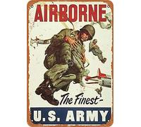 VEGlkj Vintage Recruiting Posters Military Sign - Semper Fidelis Faithful Retro Metal Plaque Home Bar Pub Garage Military Office Wall Decor Metal Tin Sign Military Fan Gift 8x12 inch