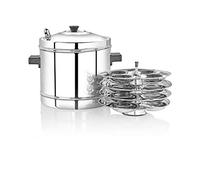 VEGO Idli Cooker/Idli Stand/Idli Maker/Idli Plates/Idli Steamer/Idli Pot/Idli Steamer/Indian Cooker (4 Plate (Make 16 idli))