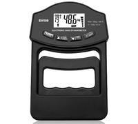 VEGOATY Digital Hand Strength Gauge, 396 lb/180 kg, Black Hand Dynamometer, Grip Strength Trainer with USB Charging Cable, Grip Strength Trainer, Electronic Grip Strength Gauge, Large LED Screen