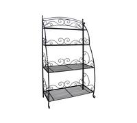 VegTrug Folding Plant Stand 4-Shelf: Indoor/Outdoor Steel Display, 150cm High, Fold-Out, No Fixings