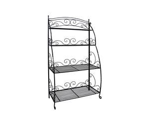 VegTrug Folding Plant Stand 4-Shelf: Indoor/Outdoor Steel Display, 150cm High, Fold-Out, No Fixings