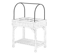VegTrug Herb Garden Greenhouse Frame, Black