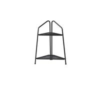 VegTrug Modern Corner Plant Stand 2 Shelf in Black VegTrug Black