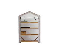 Vegtrug Nursery Greenhouse 4 Tier Wide Natural, Cedar Wood (Fsc 100%)