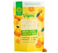 Vegums Wholefruit Vitamin C Gummies - Immune Boosting, Made from Real Fruit, 100% Natural, Zesty Lemon Flavor, Fit for The Whole Family, 30 Gummies