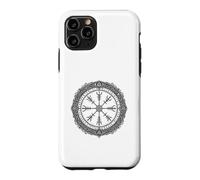 Vegvisir Norse Compass Sacred Symbol Line Art Case for iPhone 11 Pro