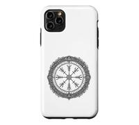 Vegvisir Norse Compass Sacred Symbol Line Art Case for iPhone 11 Pro Max