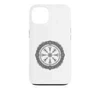Vegvisir Norse Compass Sacred Symbol Line Art Case for iPhone 13
