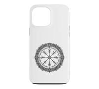 Vegvisir Norse Compass Sacred Symbol Line Art Case for iPhone 13 Pro Max