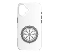 Vegvisir Norse Compass Sacred Symbol Line Art Case for iPhone 16