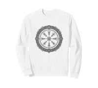 Vegvisir Norse Compass Sacred Symbol Line Art Sweatshirt