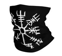 Vegvisir Printed Viking Bandana for Men - Novelty Soft Multifunctional Outdoor Sports Hiking Headwear - Norse Mythology Vintage Compass Graphics Neck Gaiter Bandana