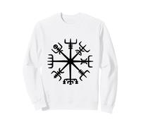 VEGVISIR Viking Compass Guidance Nordic Mythology Rune Sweatshirt