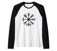 Vegvisir Viking Compass Norse Rune Symbol Raglan Baseball Tee