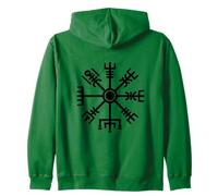 Vegvisir Viking Compass Norse Rune Symbol Zip Hoodie