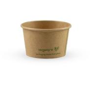 Vegware 2.5oz kraft paper portion pot.