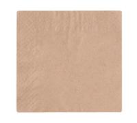 Vegware 2S4000 unbleached napkin, 24 cm, 2-Ply (Pack of 4000)