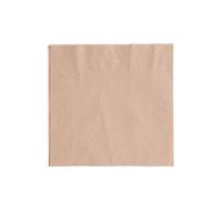 Vegware 33CM 2-PLY UNBLEACHED NAPKINS - PACK OF 100, Beige, AEC7613