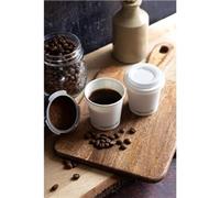 Vegware 62-Series CPLA Hot Cup Lid - 4oz (2000 Pack)