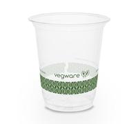 Vegware 7 oz compostable Clear PLA Plastic Cold Cups, Box of 1000, Plant-Based Renewable Material, fits Many Water Cooler Cup dispensers