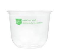 Vegware 96-Series Compostable PLA Deli Pots 12oz (Pack of 1000)