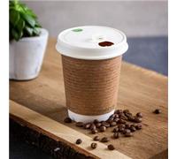 Vegware Compostable 89-Series Paper Hot Cup Lid (1000 pack)