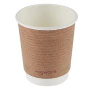 Vegware Compostable Coffee Cups Double Wall 230ml / 8oz (500 pack)