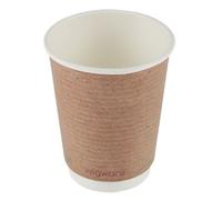 Vegware Compostable Coffee Cups Double Wall 340ml / 12oz (500 pack)