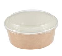 Vegware Compostable Hot Food Pot Flat Lids 170ml/6oz and 230ml/8oz