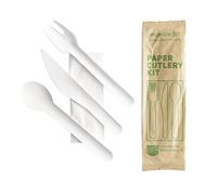 Vegware Compostable Paper Cutlery Kit 4in1 (Case 250)