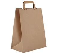 Vegware Compostable Recycled Paper Carrier Bags Large (250 pack)