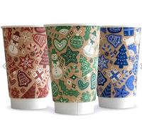 Vegware Double Wall 2024 Xmas Cup 89-Series, 16oz (Case 400)