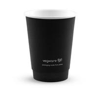Vegware Double Wall Hot Cups Black 12oz (500 Pack)