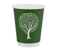 Vegware Green Tree Double Wall Hot Cups 8oz 79-Series (500 pack)