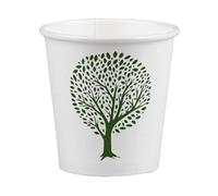 Vegware Green Tree White Hot Cups 4oz 62-Series (1000 pack)