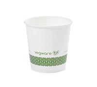 Vegware LV-4 hot cup, 4 oz, white (Pack of 1000)