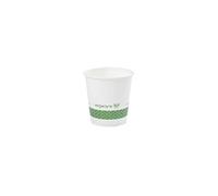 Vegware LV-4G Hot Cup, 4 oz., Paperboard, White (Pack of 1000)