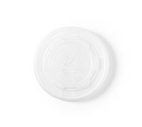 Vegware VLID115S flat CPLA lid (fits 12 oz.-32 oz. soup), 115 mm (Pack of 500)