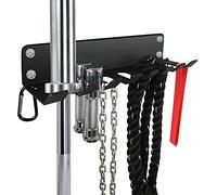 Vehcarc Home Gym Storage, Heavy-Duty Barbell Holder, Barbell Storage for Olympic Barbell, Gym Accessories Kettlebells Weight Bar Workout Rack Equipment Fitness Foam Roller Jump Rope Resistance Band