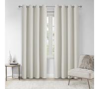 VEHEDE Thermal Insulated Light Beige Curtains for Living Room, Soft Texture Room Darkening Window Drapes for Bedroom, Extra Long Blackout Curtains, W55 x L96 Inch, Light Beige, 2 Panels